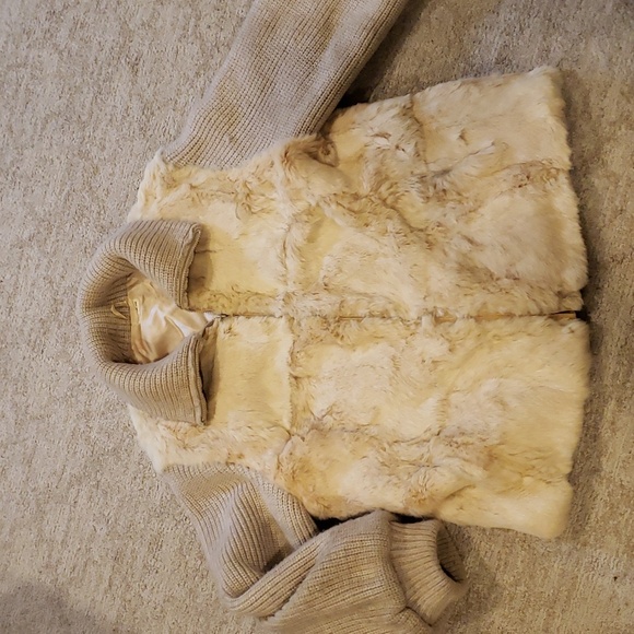 Vintage rabbit fur and wool jacket - Picture 1 of 7
